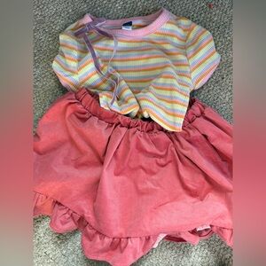 Elle Pink and Coral Skirt